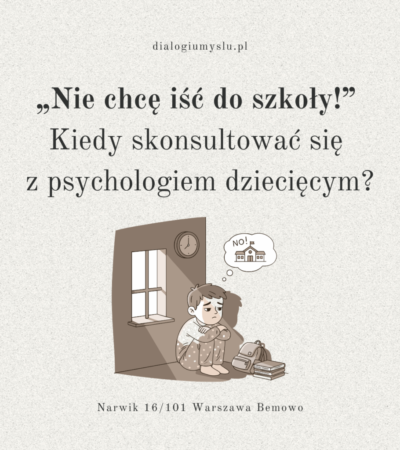 Dziecko nie chce chodzić do szkoły – kiedy to stres, a kiedy sygnał do konsultacji z psychologiem dziecięcym